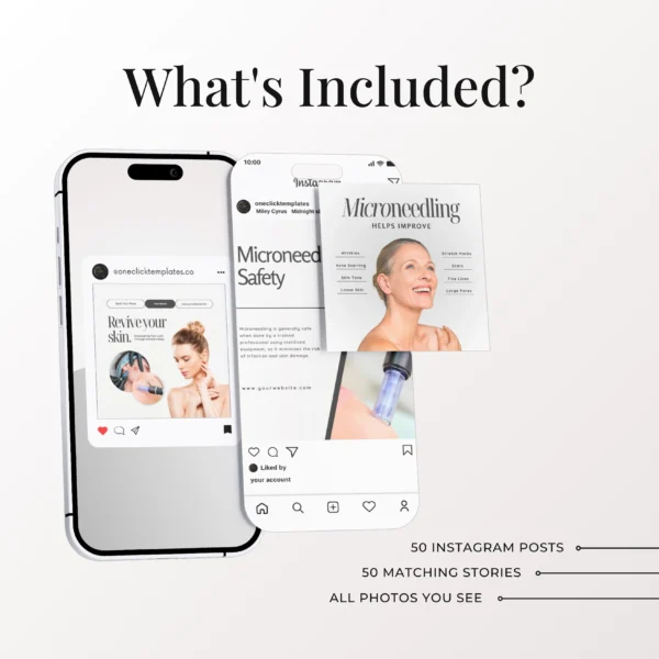 Microneedling Instagram Templates