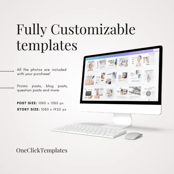 Microneedling Instagram Templates