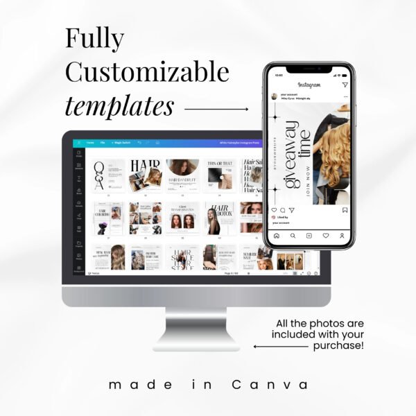 Hairstylist Light Social Media Templates